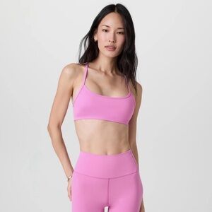 Vuori Pink Strappy Scoop Sports Bra